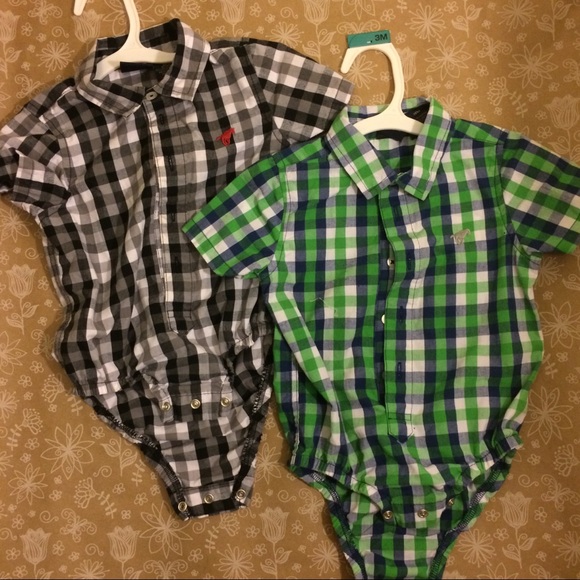 Baby pair of bodysuit plaid - Picture 2 of 7